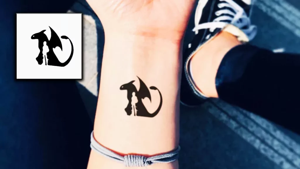 How To Train Your Dragon Minimalist Tattoo
