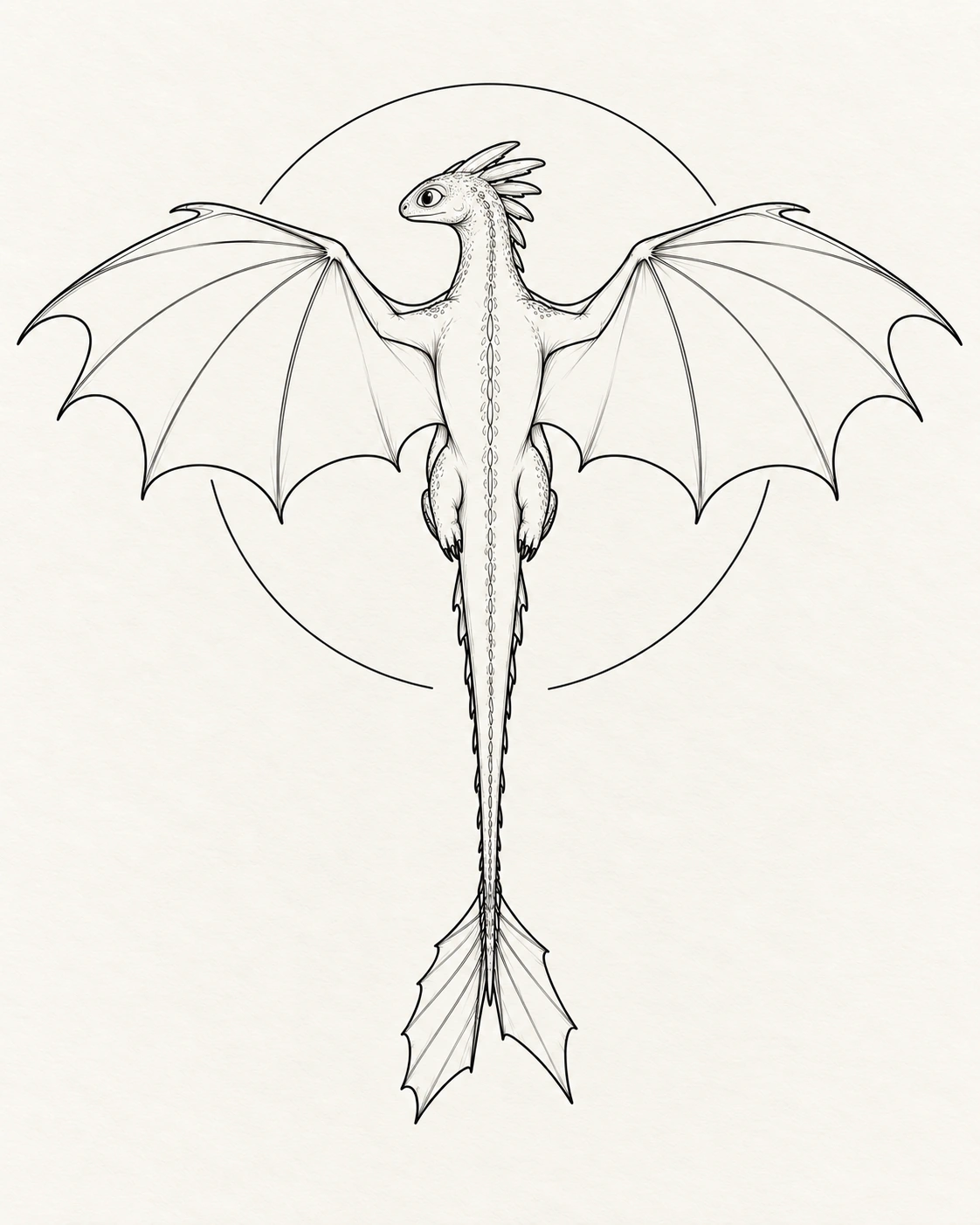 night fury symbol stencil