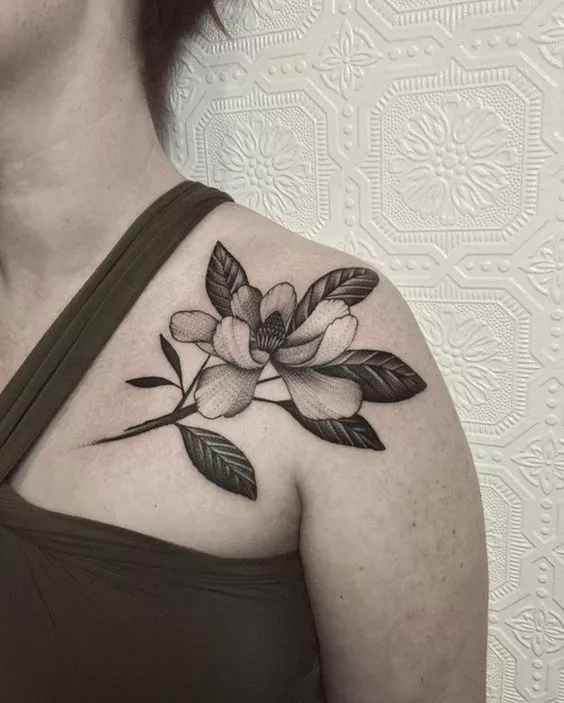 Tattoo uploaded by Nika Mirt - Tattoo Artistry • Magnolia blossom 🌸 •  Tattoodo