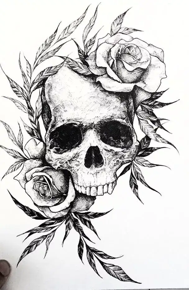 Skull and Rose Tattoo – The Most Spectacular Designs