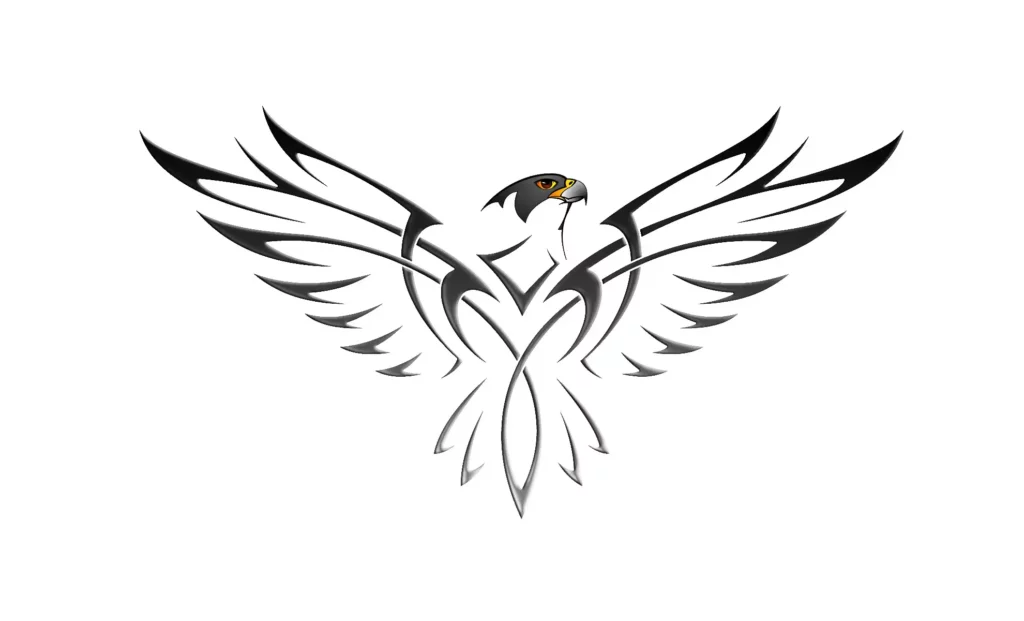 falcon tattoo stencil2