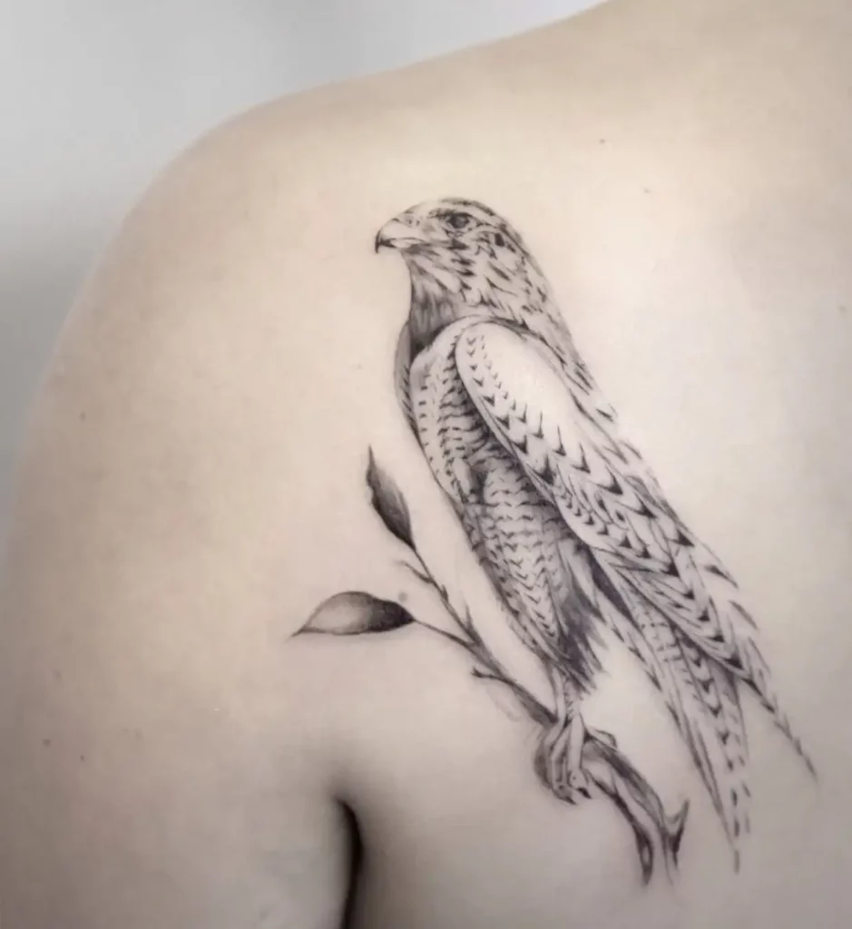 peregrine falcon tattoo