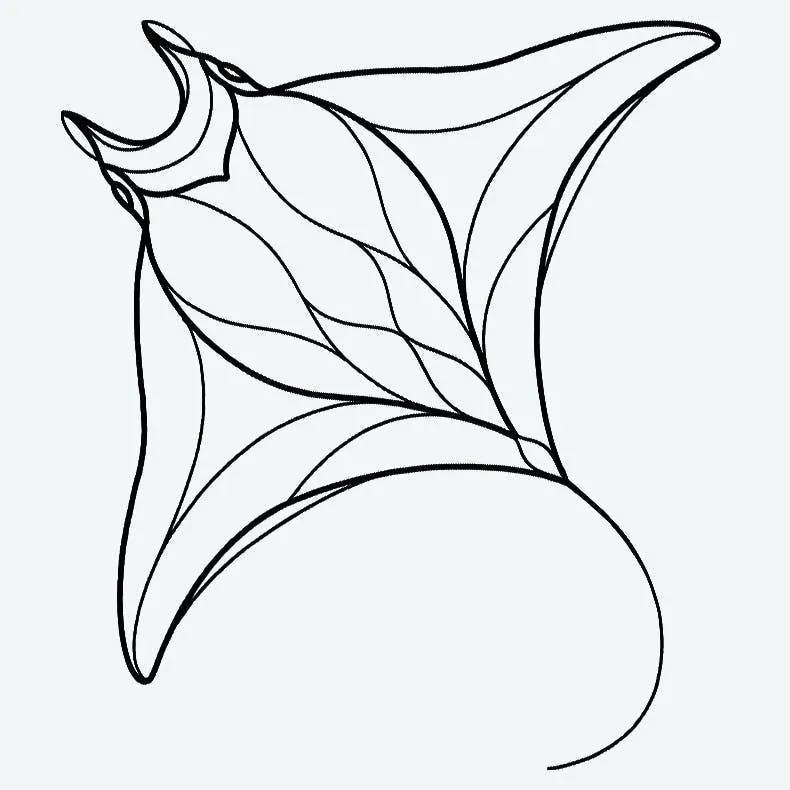 Stingray Tattoo Stencil Perfect Design For Intricate Body Art Stingray Tattoo Stencil Perfect Design For Intricate Body Art