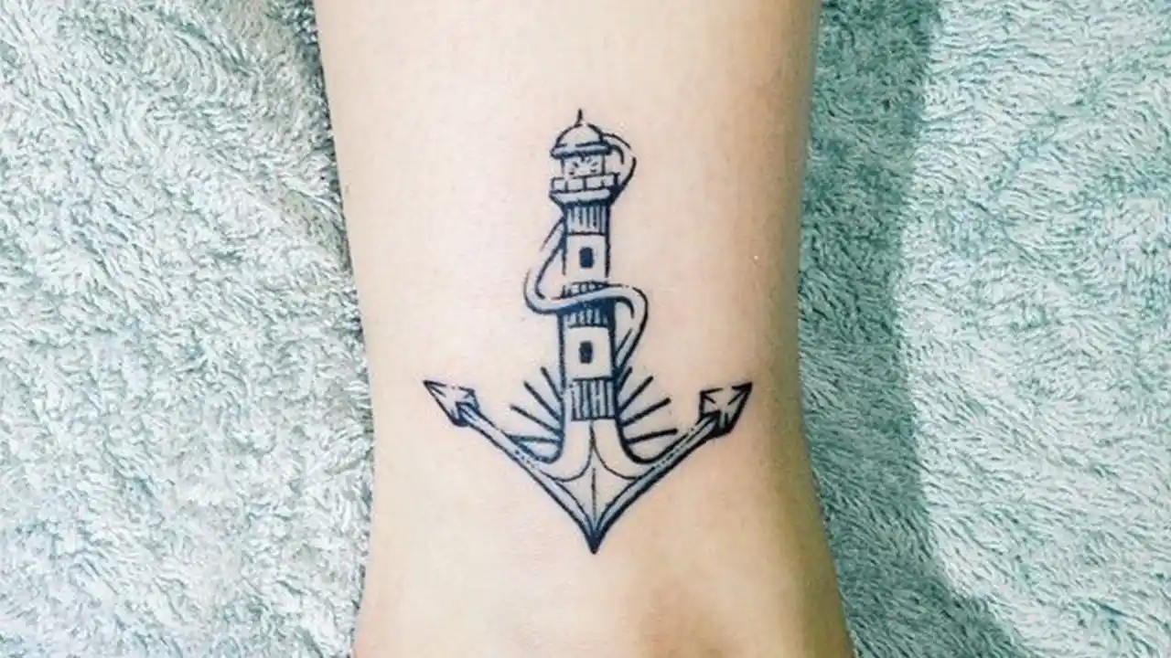 Lighthouse Tattoo | Lighthouse tattoo, Tattoos for women small, Dainty  tattoos