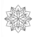 mandala tattoo stencil