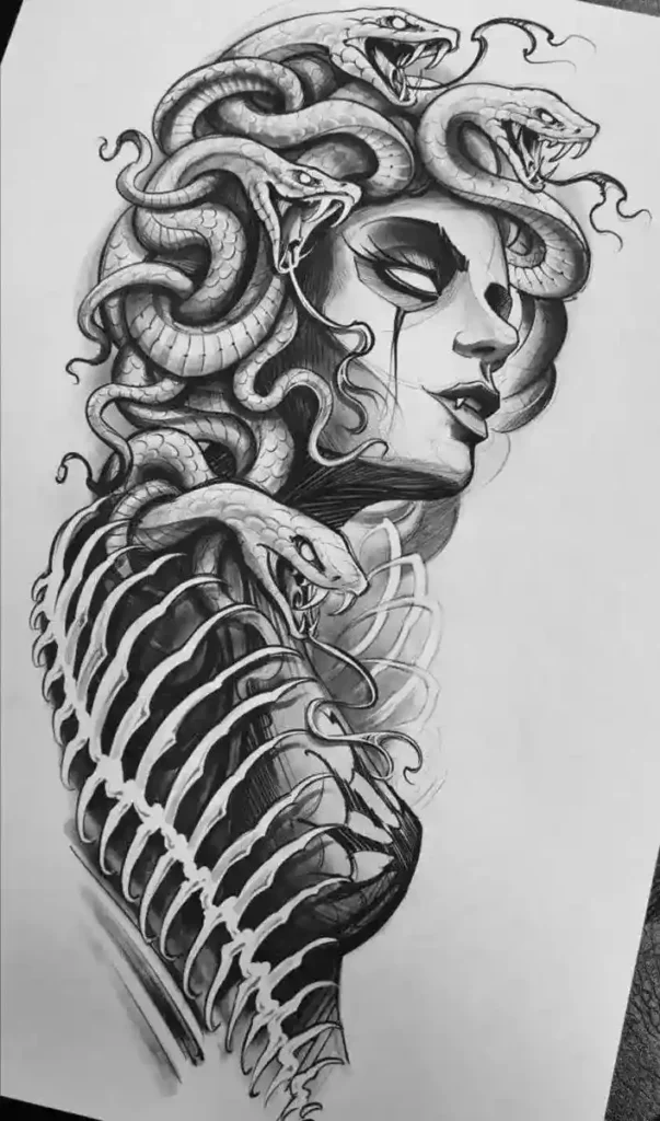 medusa tattoo stencil (56)