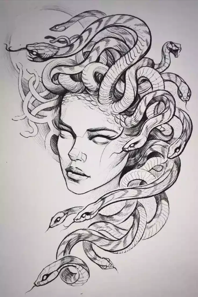 medusa tattoo stencil (71)