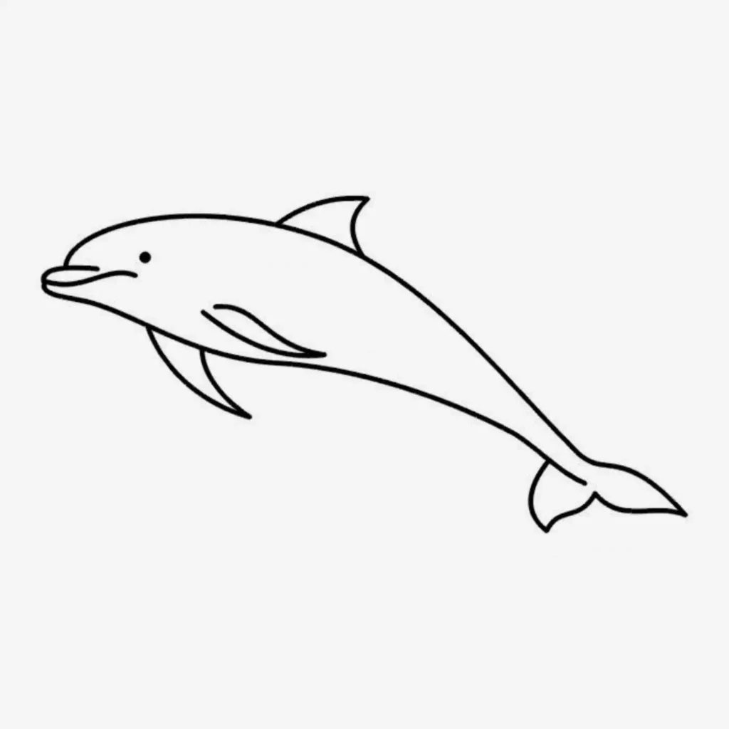 Dolphin Tattoo stencil (19)