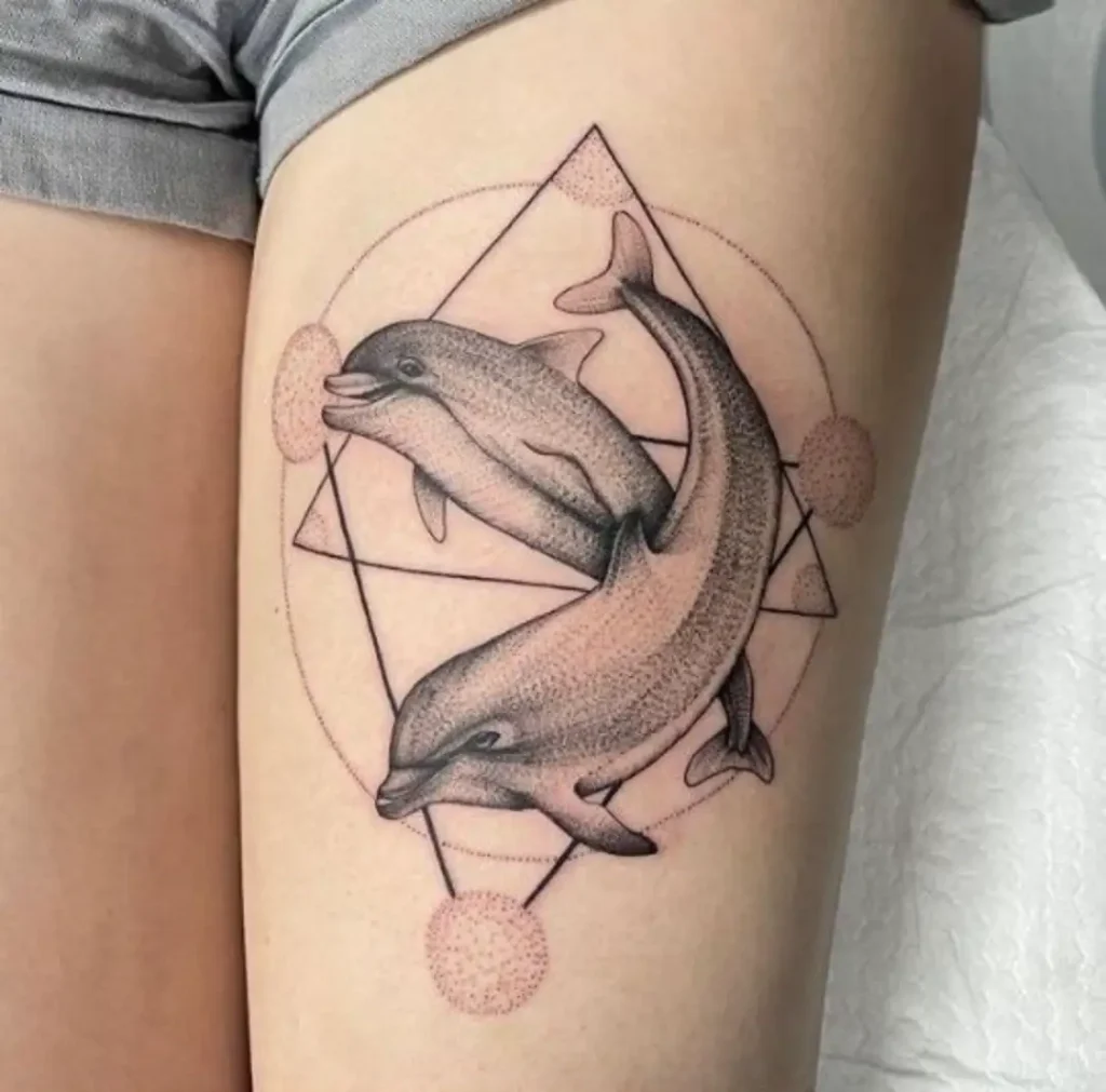 simple dolphin tattoo (2)