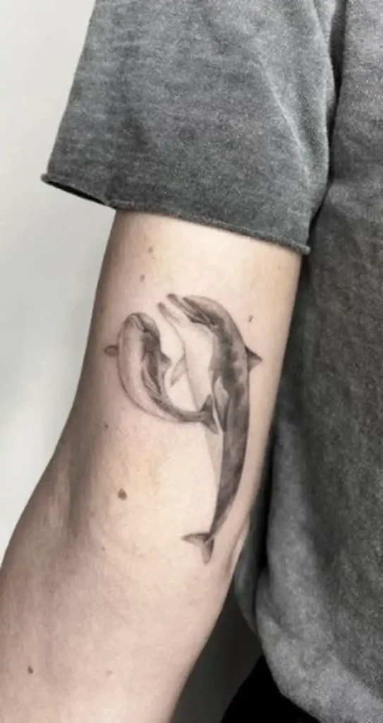 simple dolphin tattoo