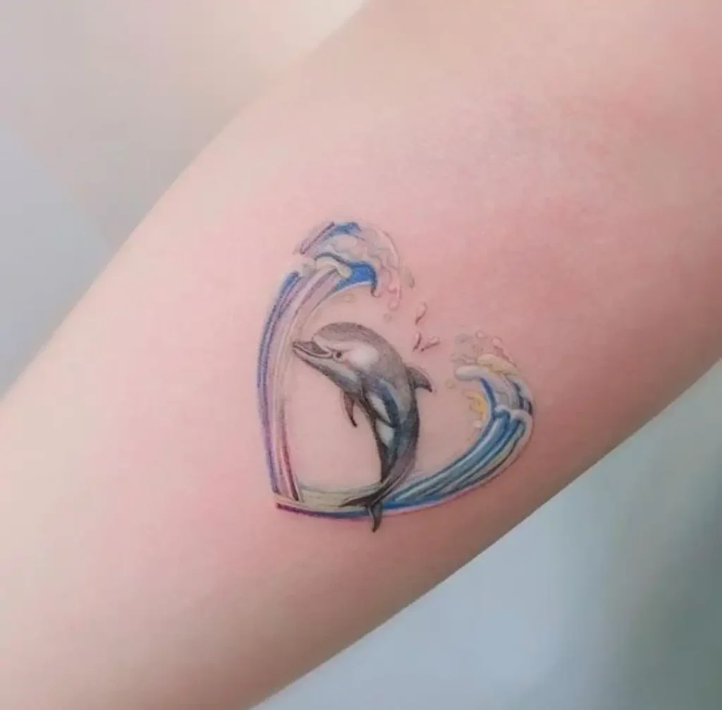 small dolphin tattoo