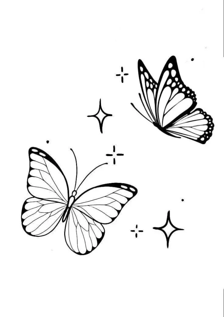 butterfly tattoo stencil (10)
