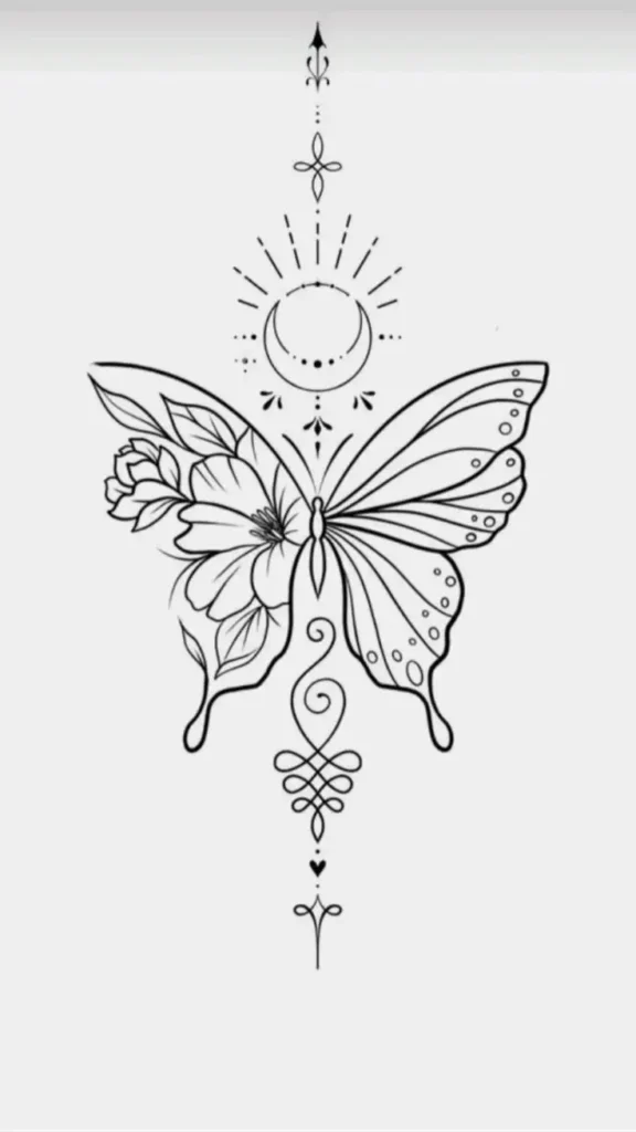 butterfly tattoo stencil (19)