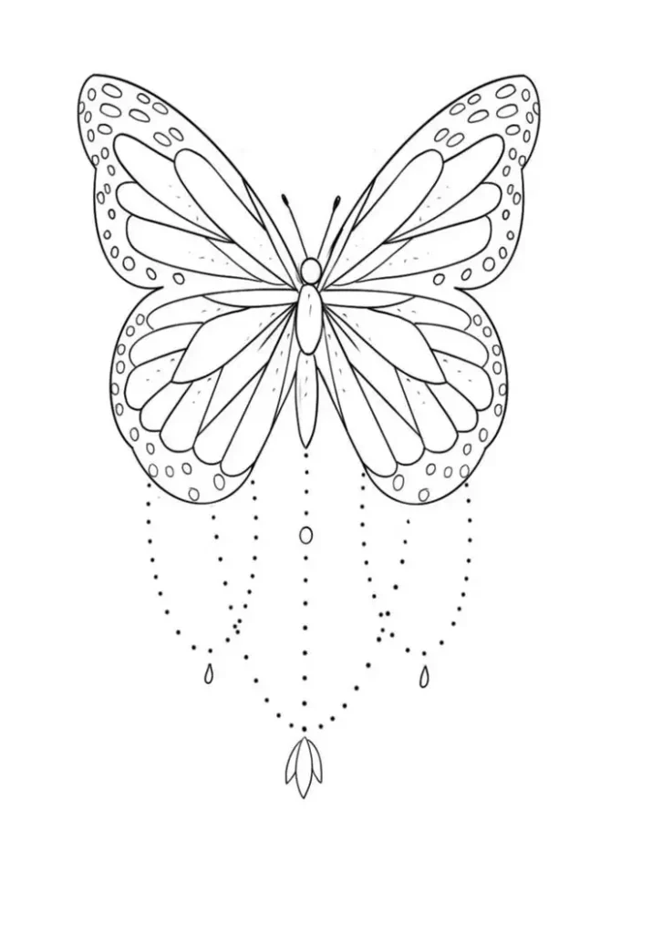 butterfly tattoo stencil (6)
