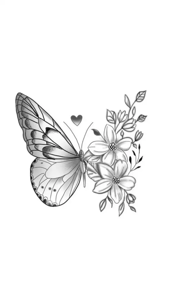 butterfly tattoo stencil (7)