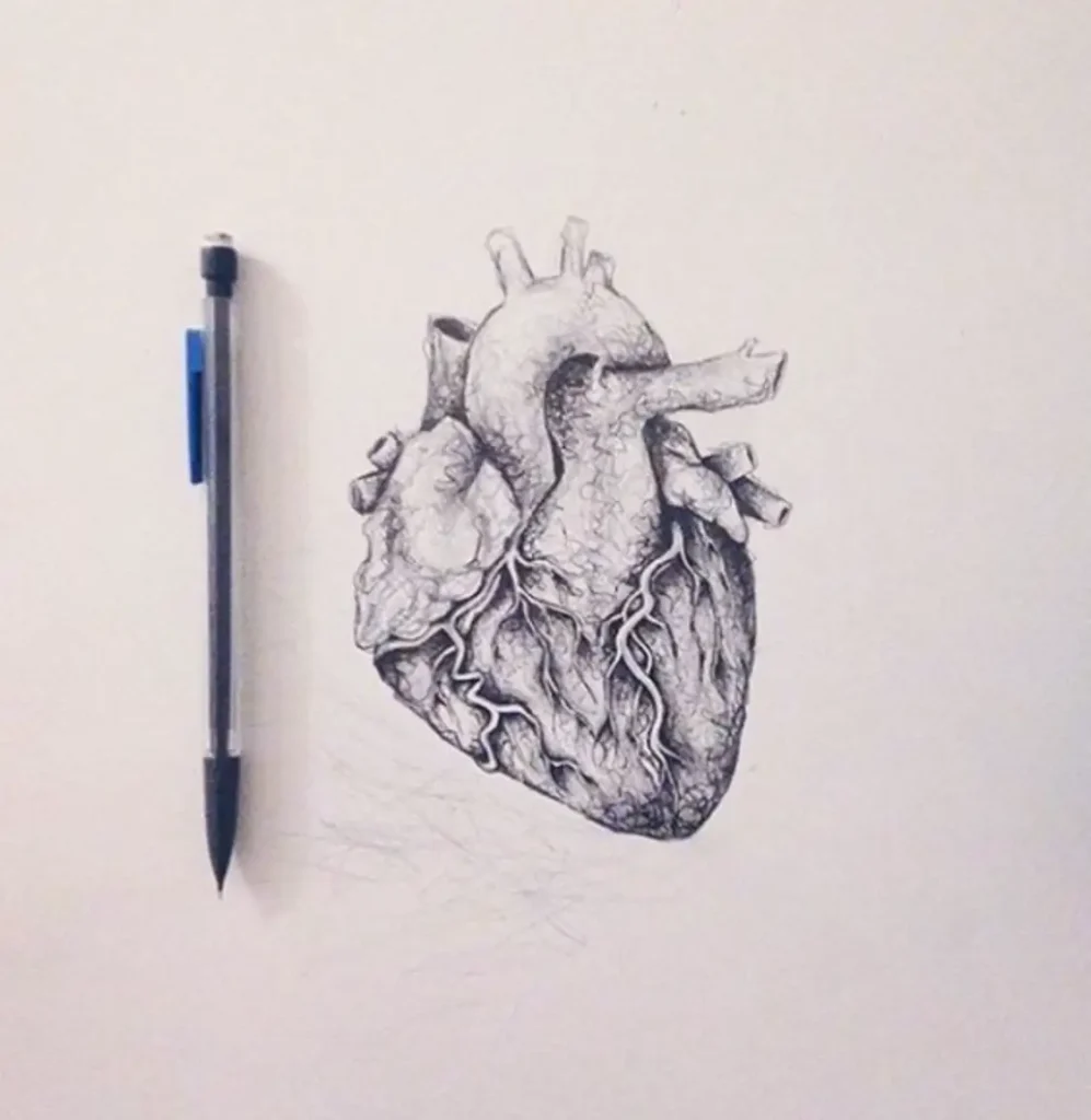 heart tattoo sketch (39)