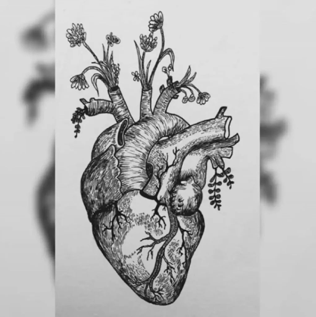 heart tattoo sketch (46)