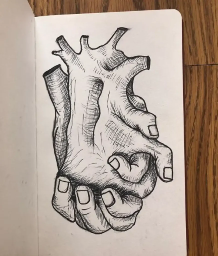 heart tattoo sketch (48)