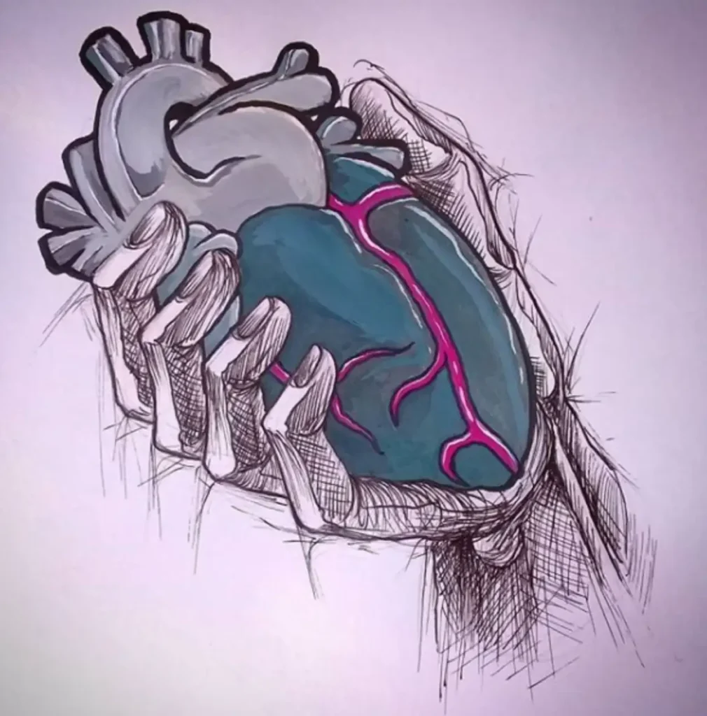 heart tattoo sketch (52)