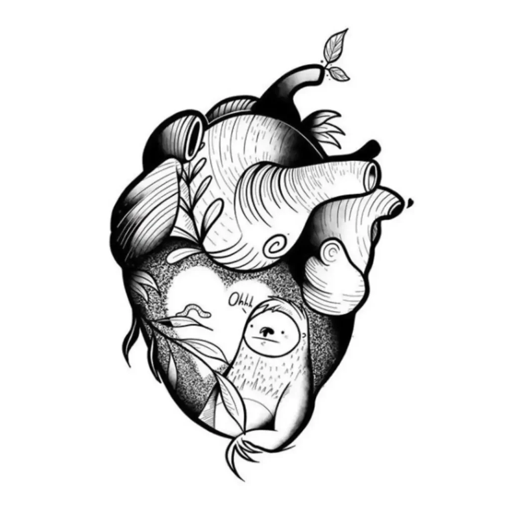 heart tattoo sketch (58)