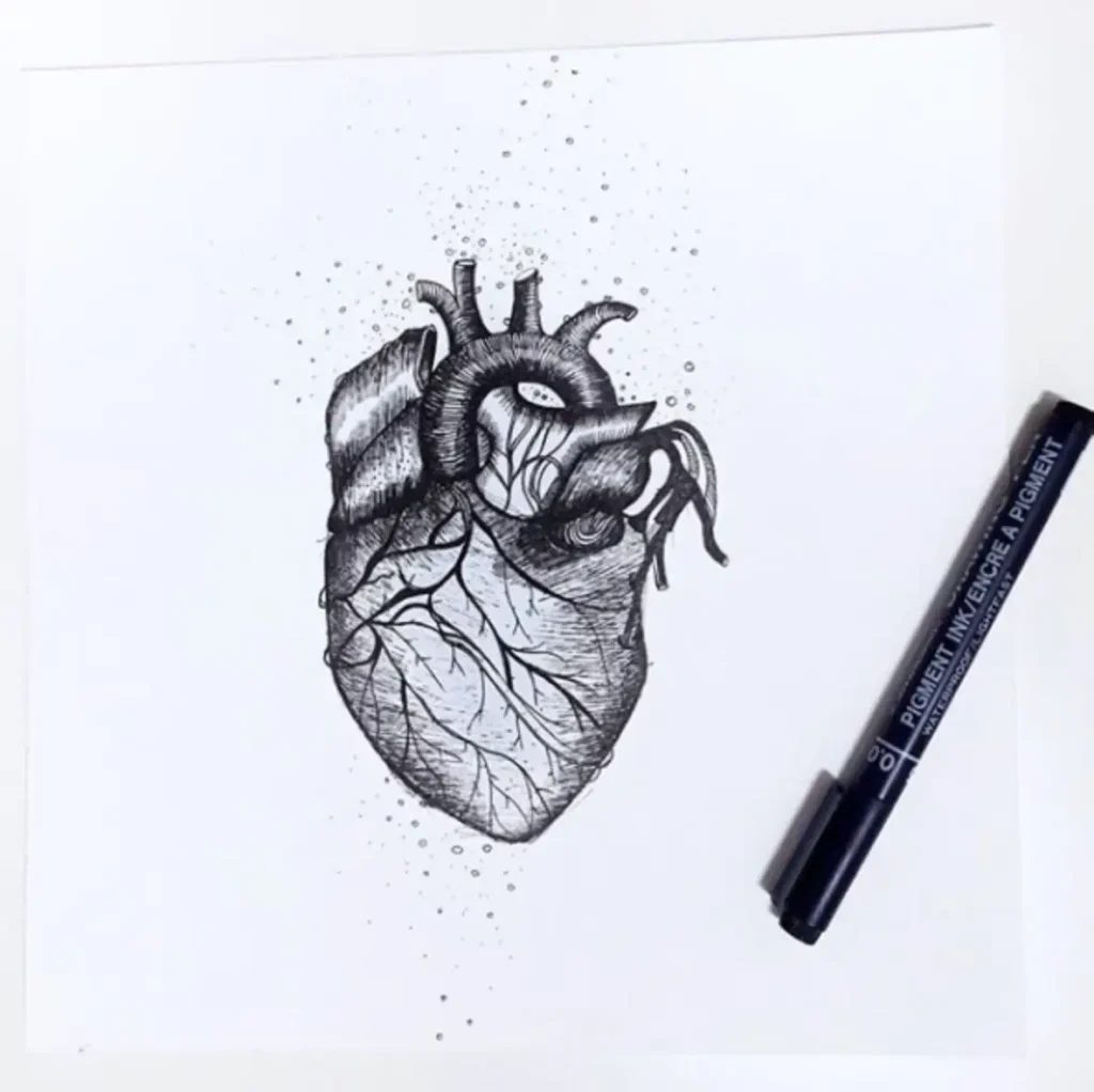 heart tattoo sketch (62)