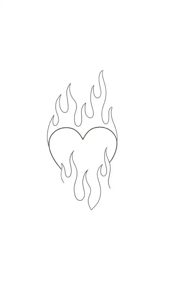 heart tattoo stencil (1)