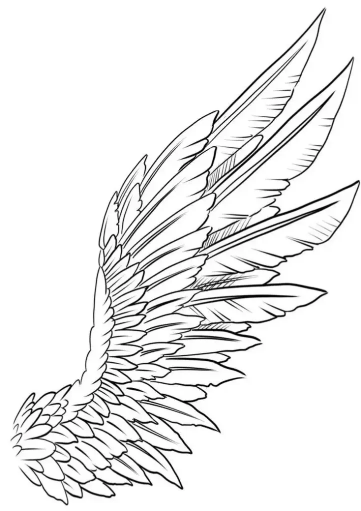 Angel Wings Tattoo Stencil (25)