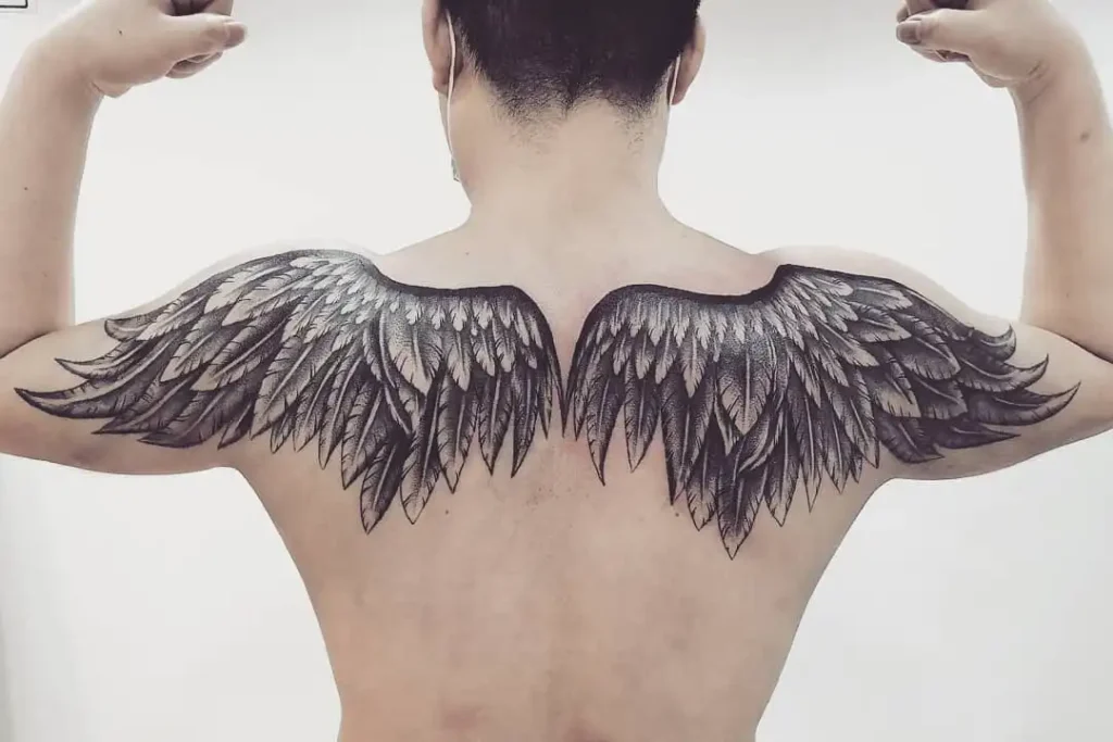 angel wings tattoo (29)