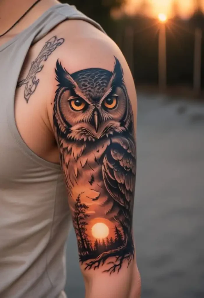 owl tattoo (261)