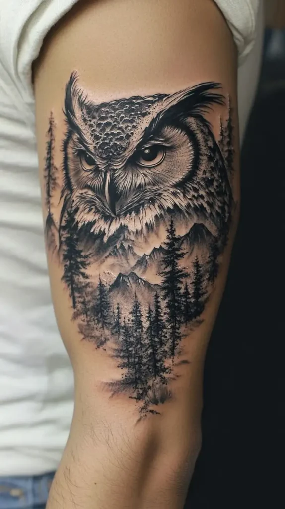 owl tattoo (38)