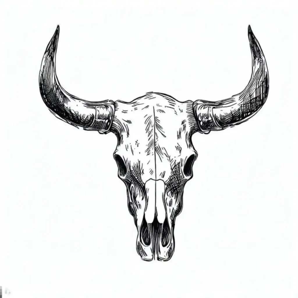 Bull Tattoo Stencil (31)