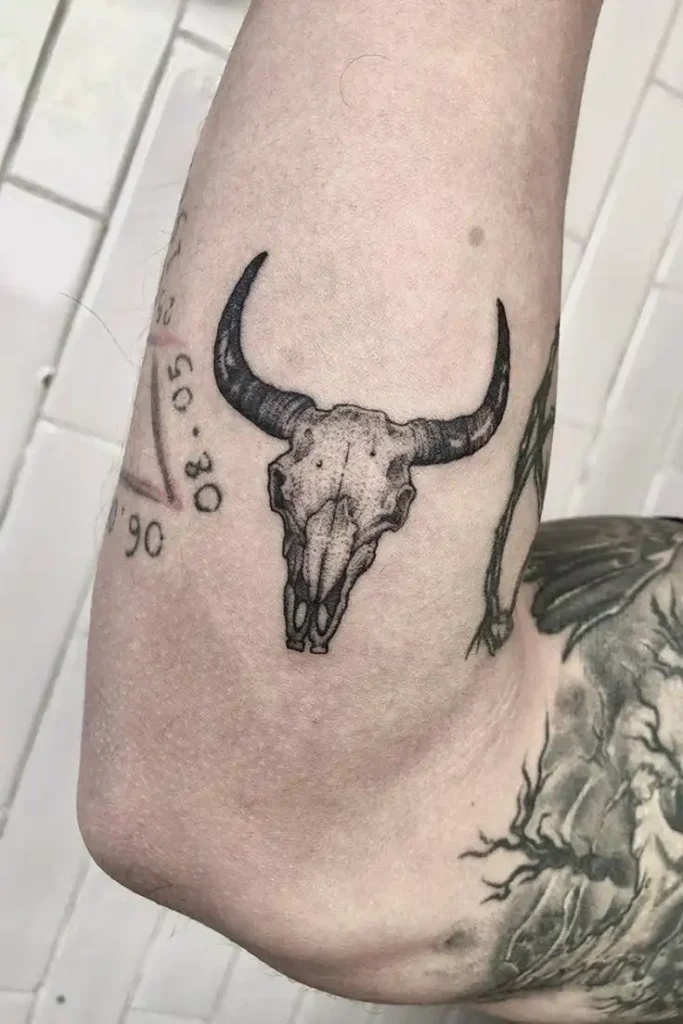 bull skull tattoo meaning