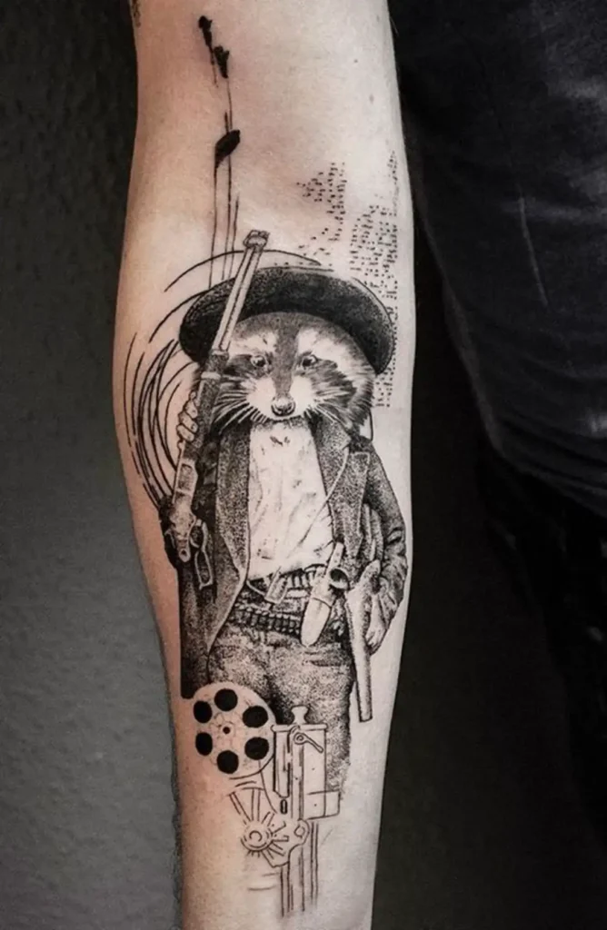 rocket raccoon tattoo