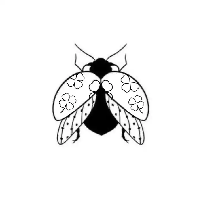 Ladybug Tattoo Stencil (20)