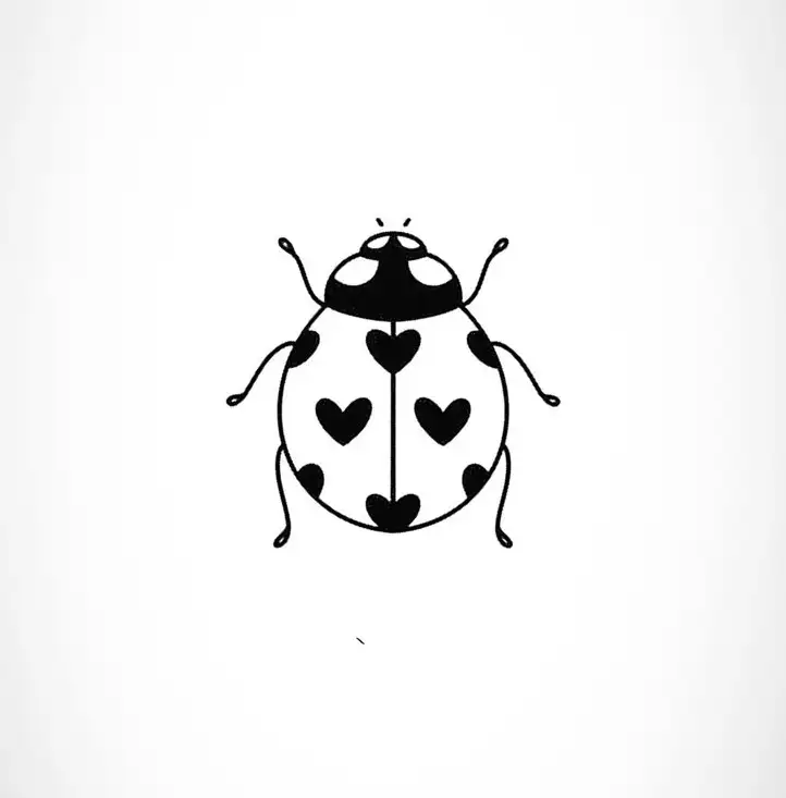 Ladybug Tattoo Stencil (27)