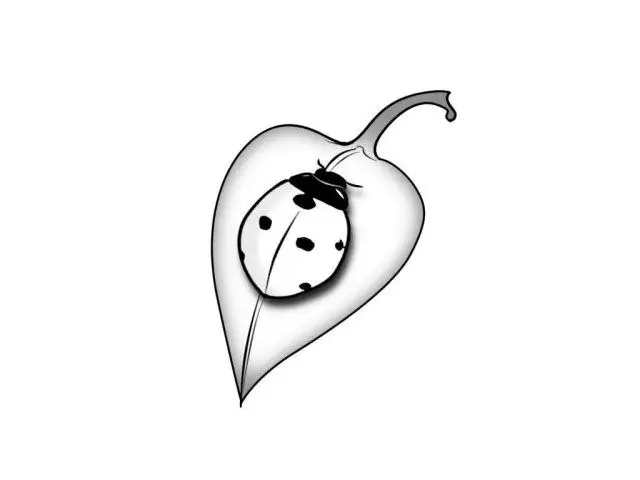 Ladybug Tattoo Stencil (3)