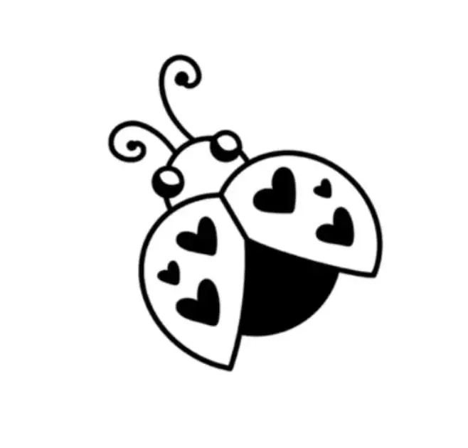 Ladybug Tattoo Stencil (35)