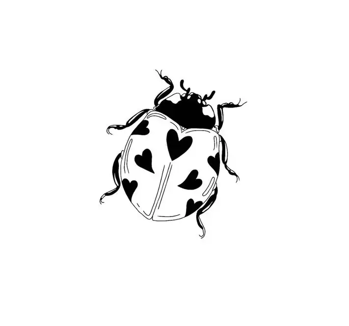 Ladybug Tattoo Stencil (36)
