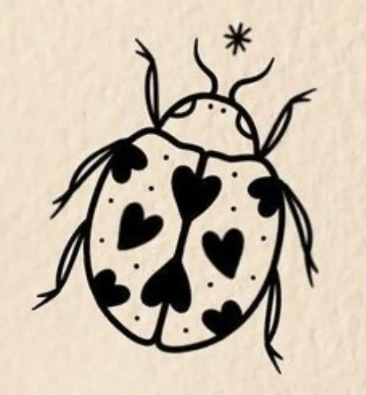 Ladybug Tattoo Stencil (4)