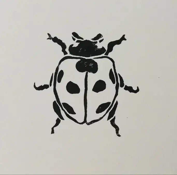 Ladybug Tattoo Stencil (44)