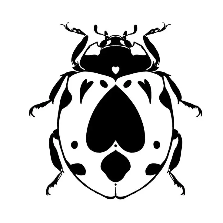 Ladybug Tattoo Stencil (45)