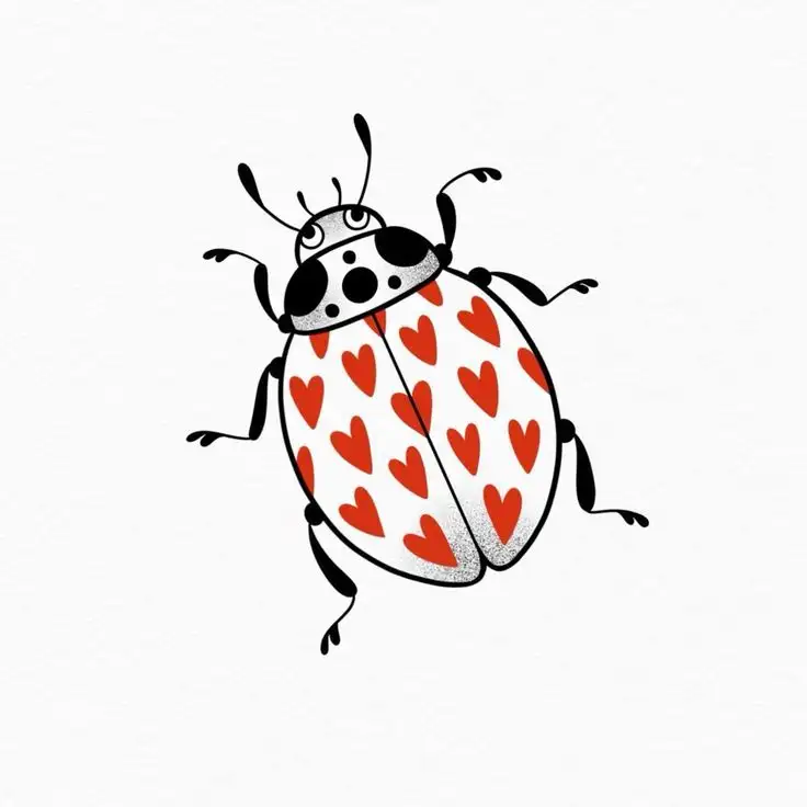Ladybug Tattoo Stencil (47)