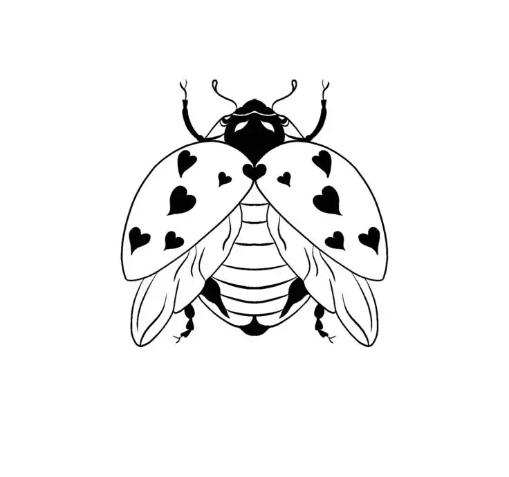 Ladybug Tattoo Stencil (48)