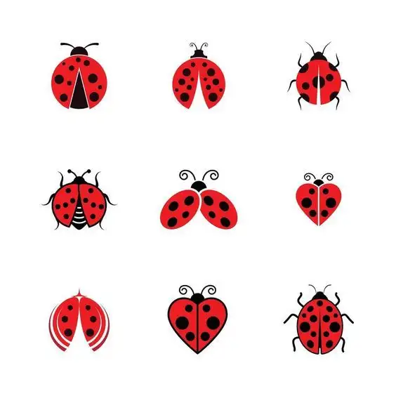 Ladybug Tattoo Stencil (5)