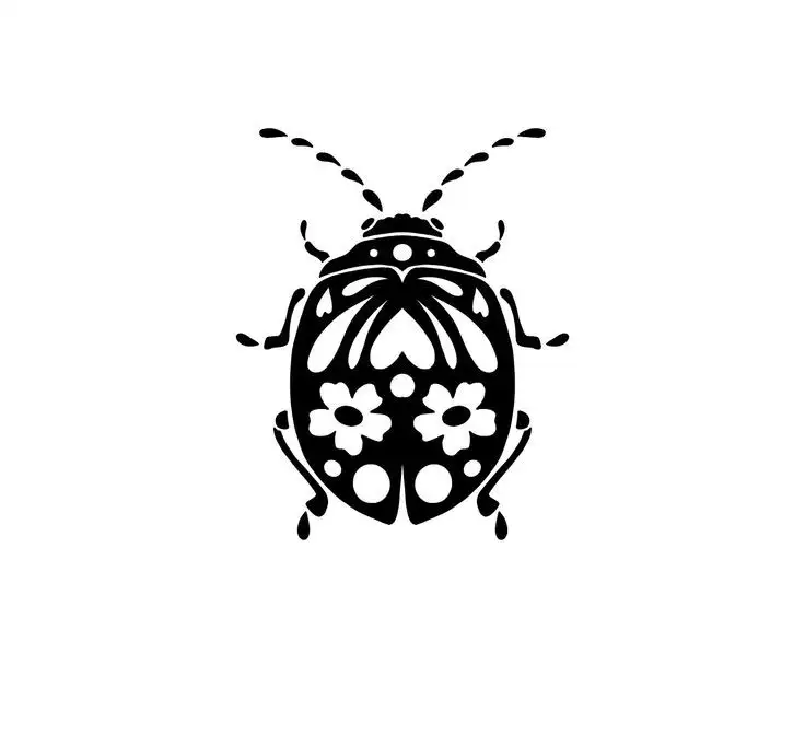 Ladybug Tattoo Stencil (50)