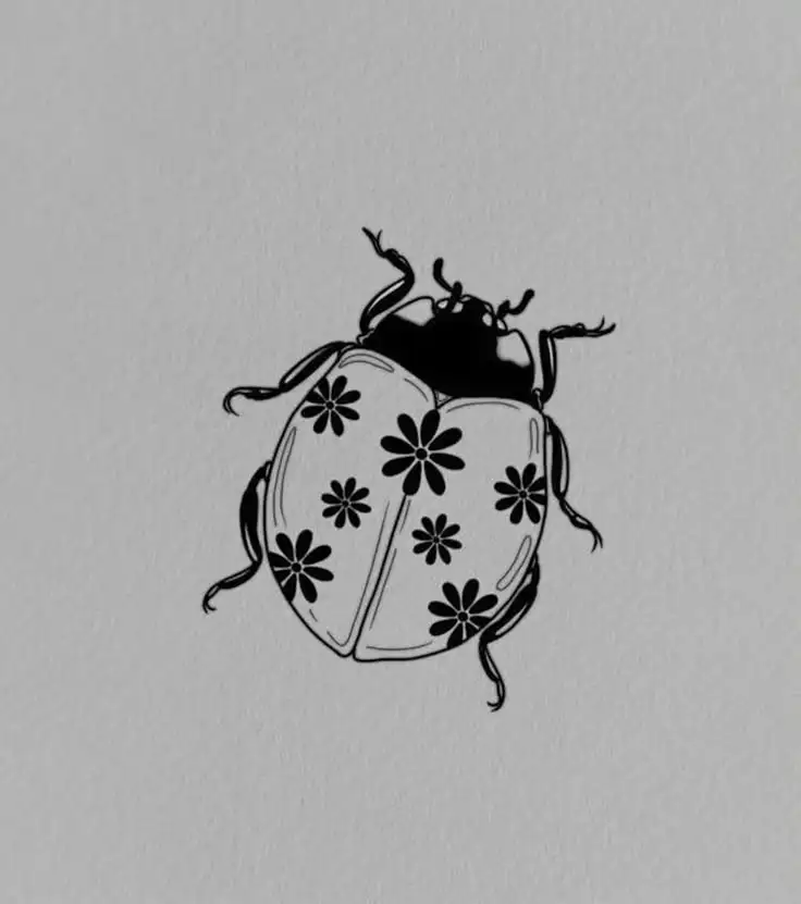 Ladybug Tattoo Stencil (52)