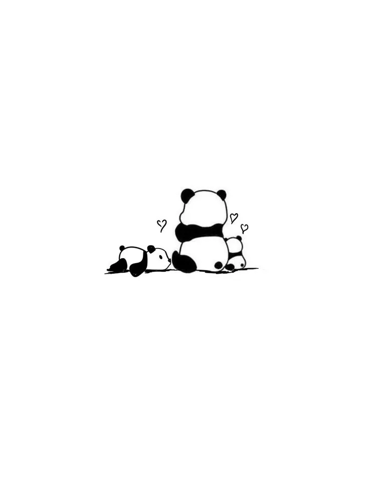 Panda Tattoo Stencil (15)