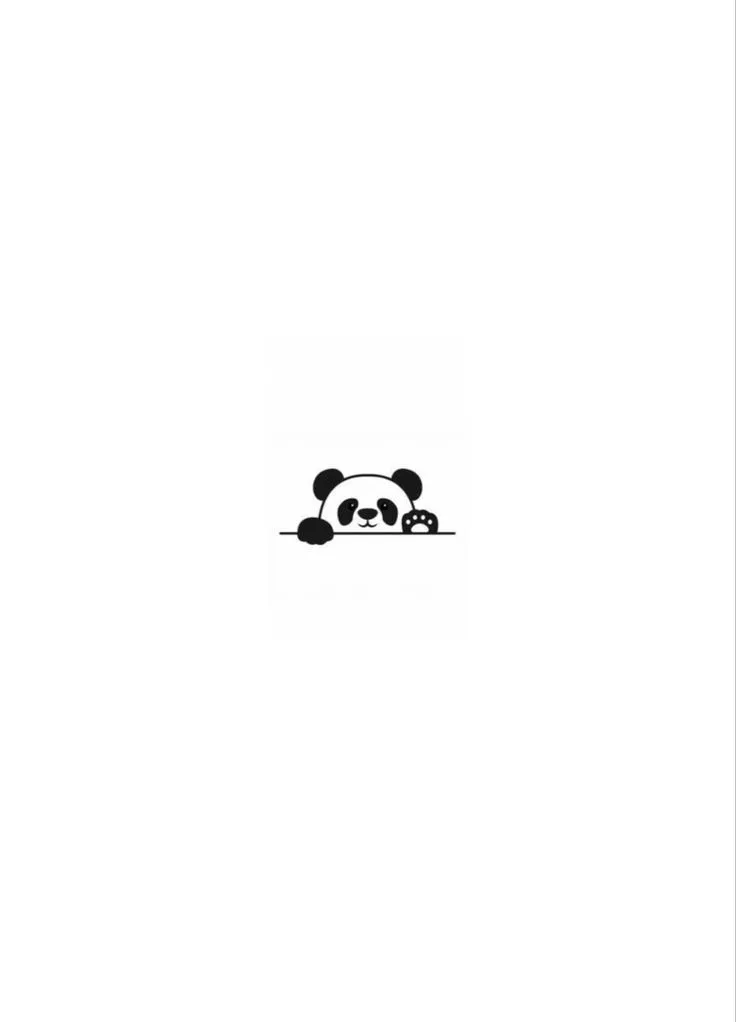 Panda Tattoo Stencil (19)