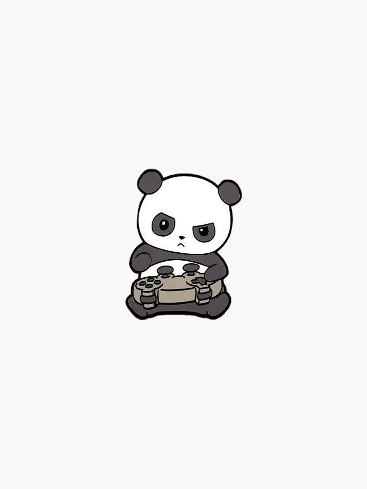 Panda Tattoo Stencil (2)
