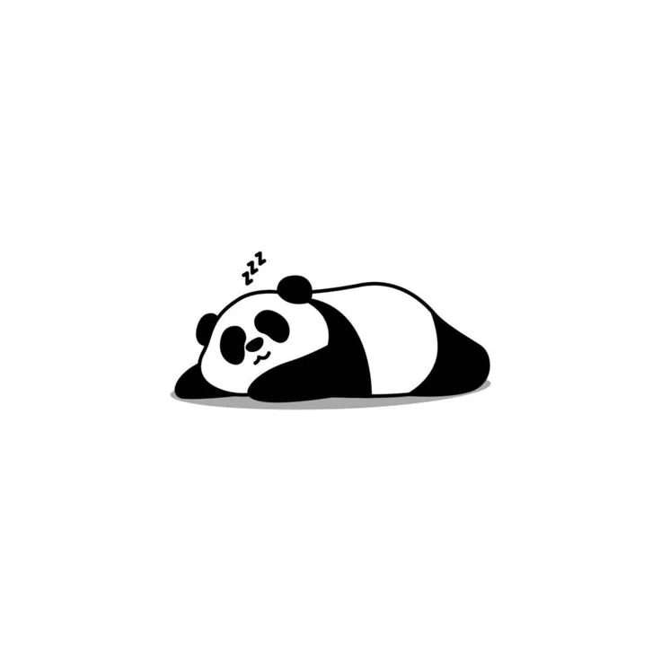 Panda Tattoo Stencil (25)